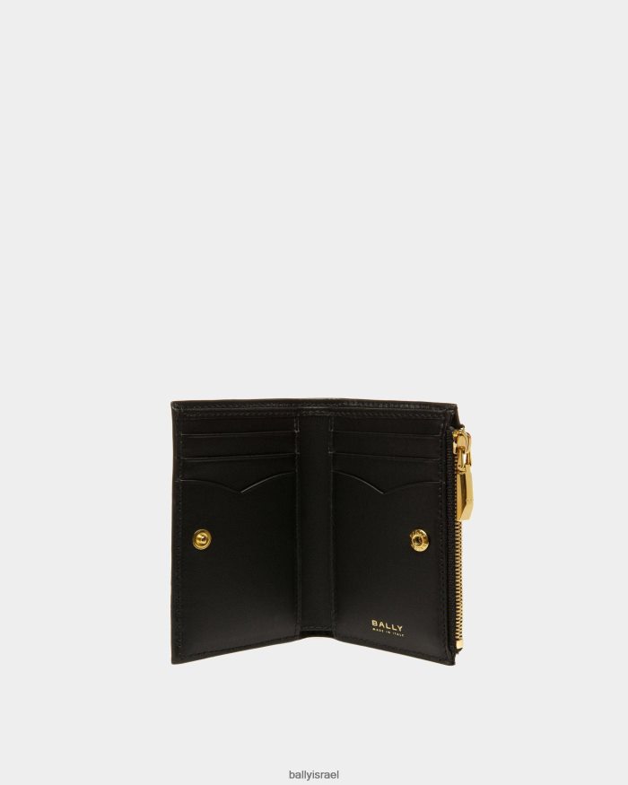 שָׁחוֹר Bally עור ארנק סמל נשים אביזרים AS12D35