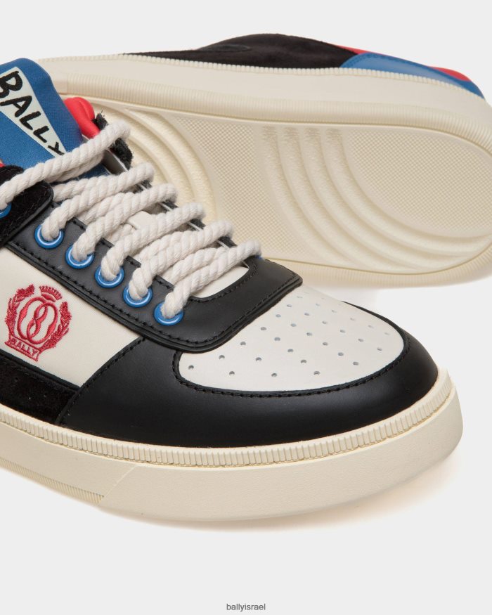 סַסגוֹנִיוּת Bally להעלות עור נעלי ספורט גברים הַנעָלָה AS12D365