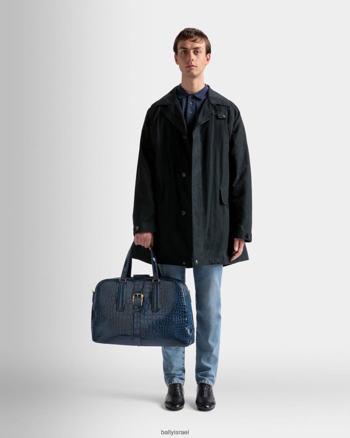 שָׁחוֹר Bally מעיל אבק פוליאמיד גברים הַלבָּשָׁה AS12D376