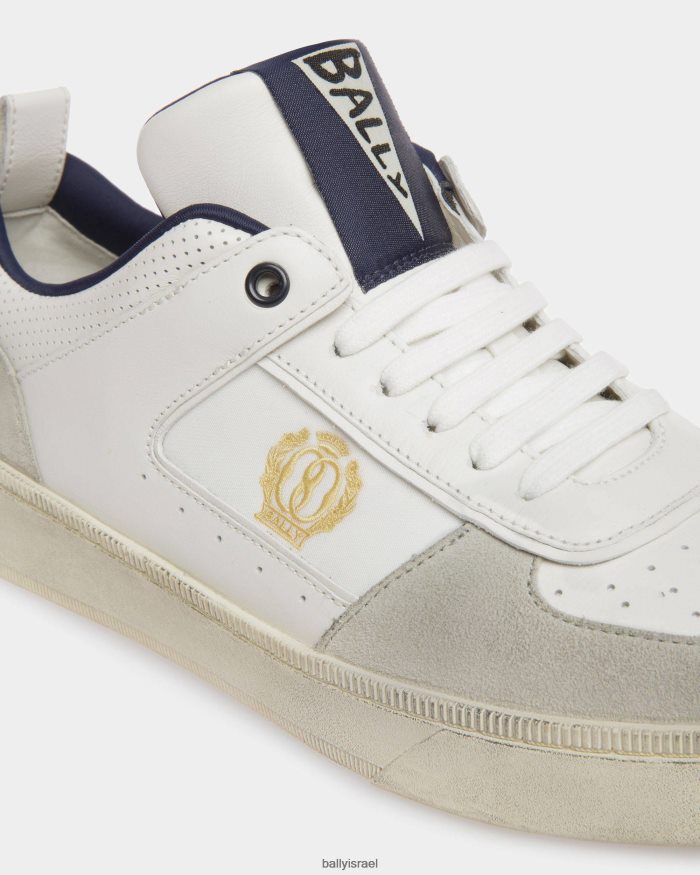 לבן Bally להעלות נעלי ספורט גברים הַנעָלָה AS12D387