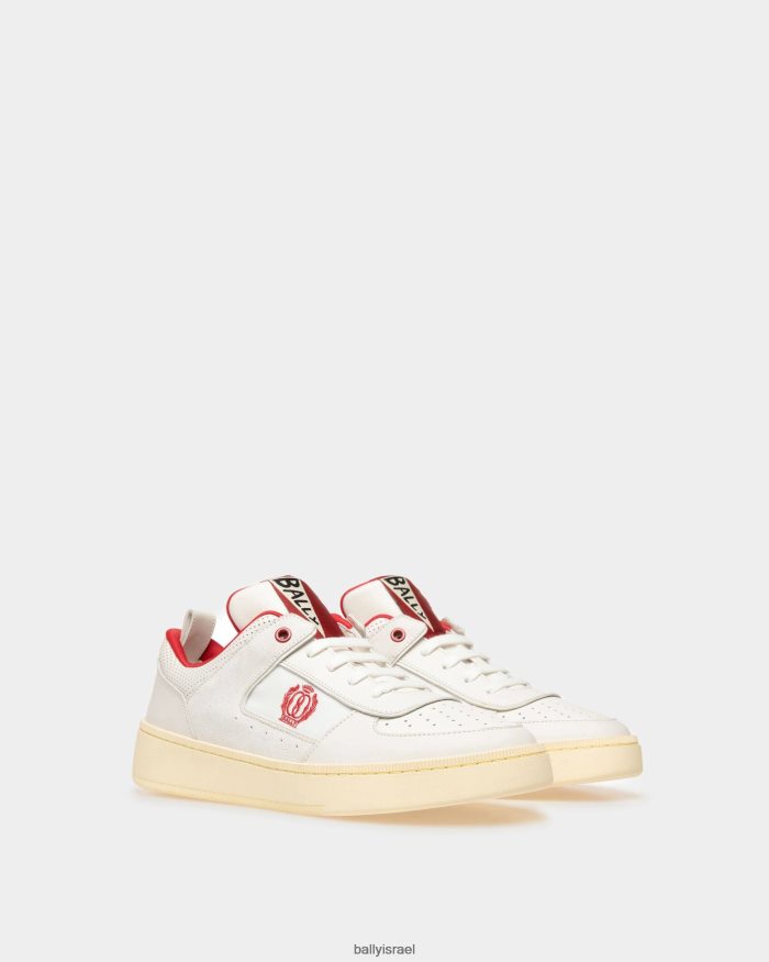 לבן Bally להעלות נעלי ספורט עור גברים הַנעָלָה AS12D391