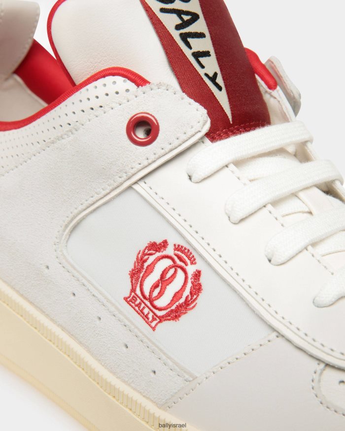 לבן Bally להעלות נעלי ספורט עור גברים הַנעָלָה AS12D391