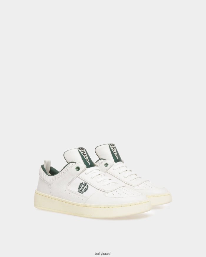 לבן Bally להעלות נעלי ספורט עור גברים הַנעָלָה AS12D392