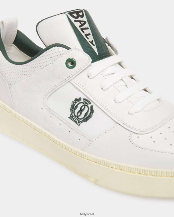 לבן Bally להעלות נעלי ספורט עור גברים הַנעָלָה AS12D392