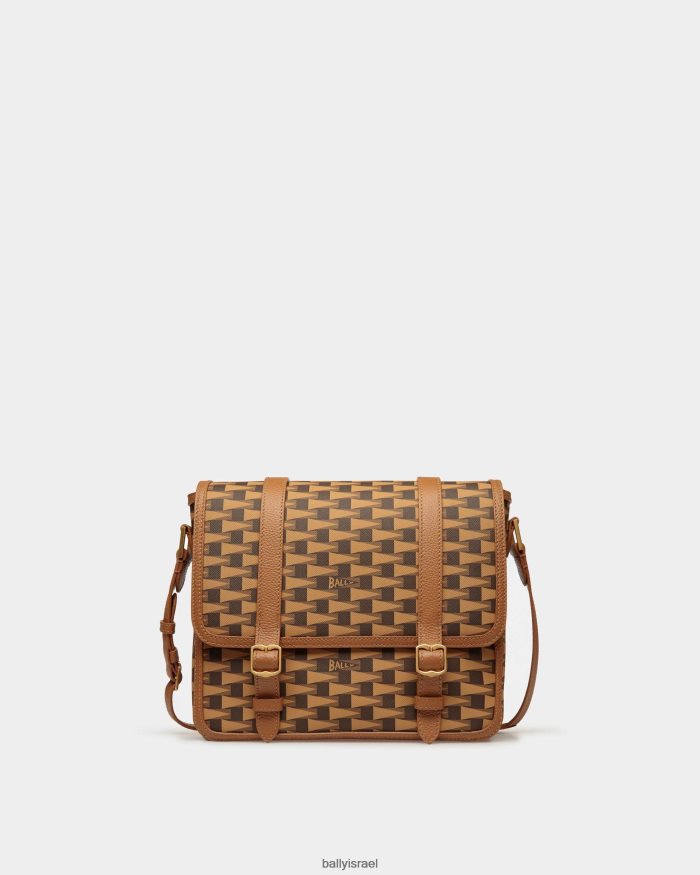 חום Bally תיק שליח דגלון גברים אביזרים AS12D397