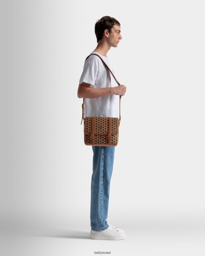 חום Bally תיק שליח דגלון גברים אביזרים AS12D397