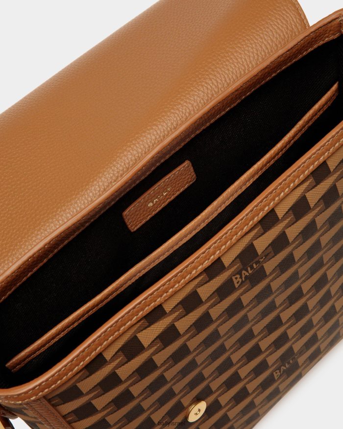 חום Bally תיק שליח דגלון גברים אביזרים AS12D397