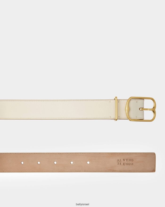 לבן Bally חגורת סמל נשים אביזרים AS12D39