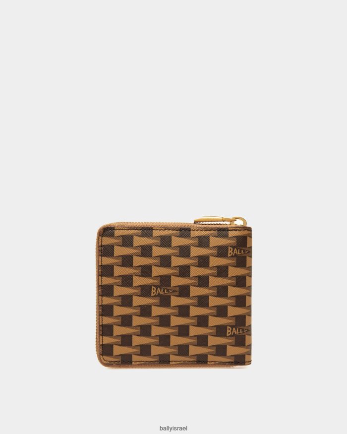 חום Bally ארנק מטבעות דגלונים גברים אביזרים AS12D401