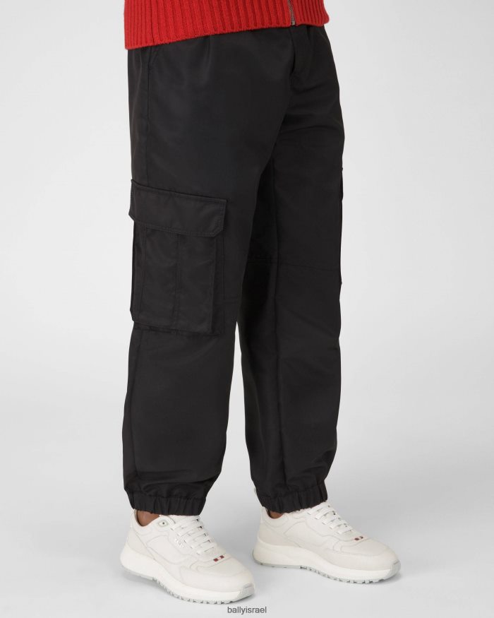 לבן Bally נעלי ספורט מעור דייב גברים הַנעָלָה AS12D407