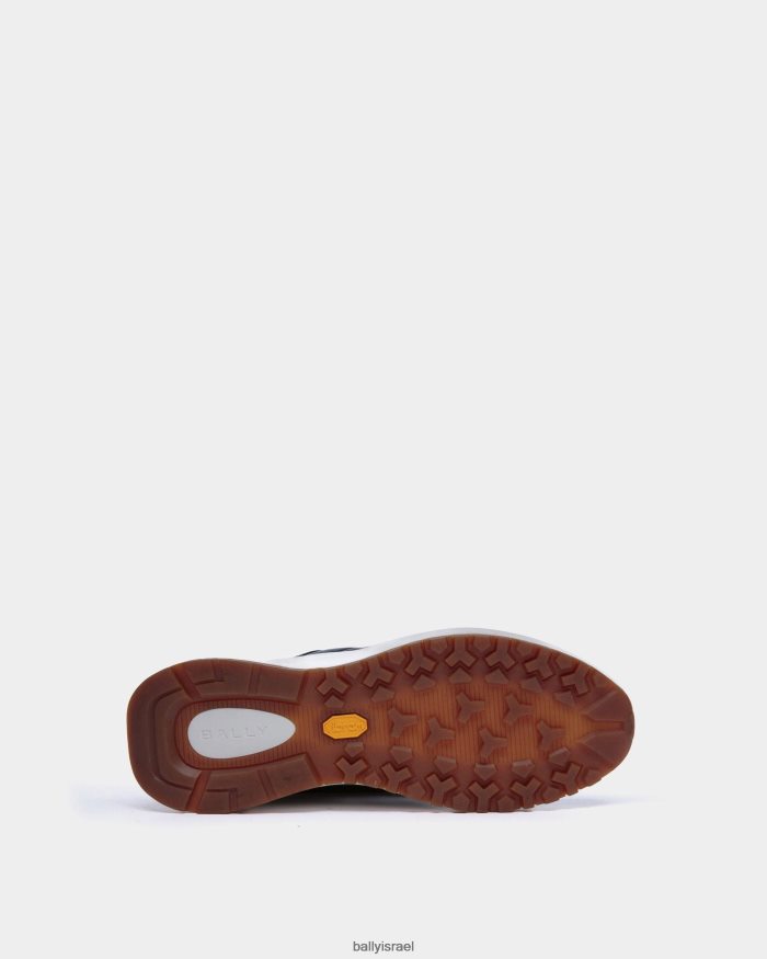 כְּחוֹל Bally מתאר נעלי ספורט מעור גרגירים גברים הַנעָלָה AS12D409