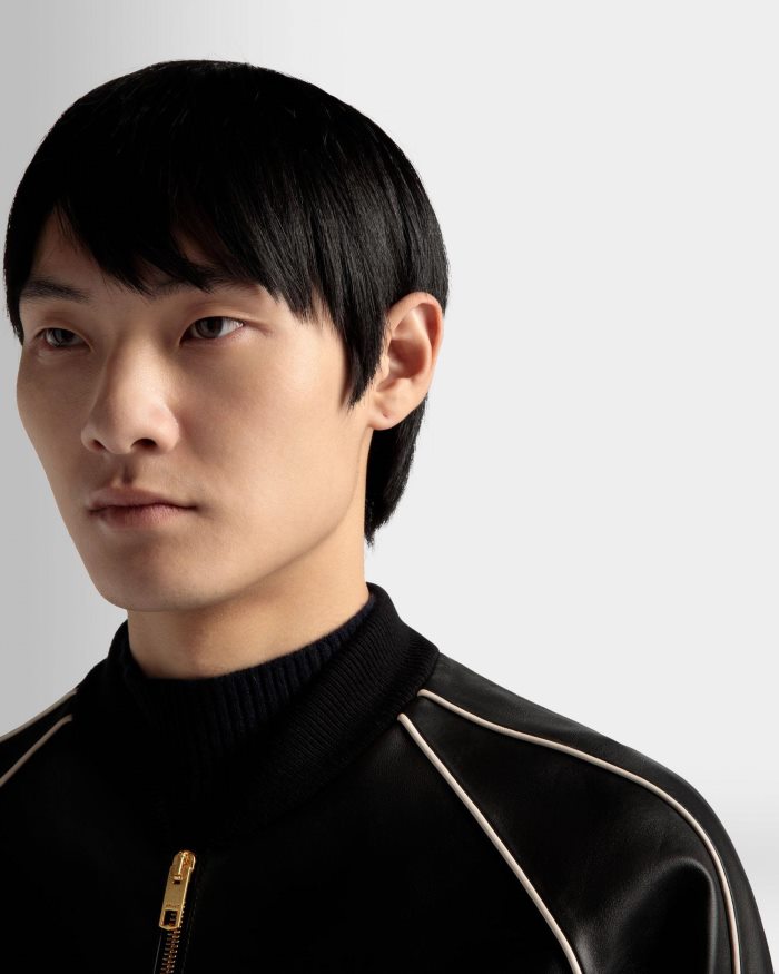 שָׁחוֹר Bally עור מחבל גברים הַלבָּשָׁה AS12D411