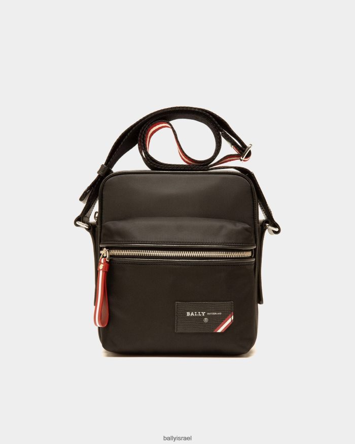 שָׁחוֹר Bally חקור תיק קרוסבודי עור ניילון גברים אביזרים AS12D419