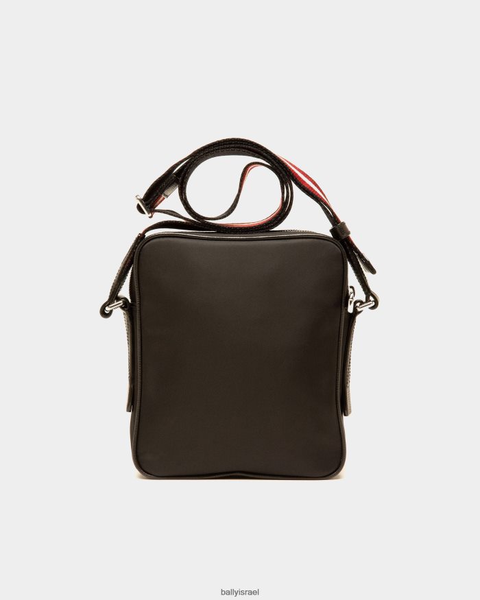 שָׁחוֹר Bally חקור תיק קרוסבודי עור ניילון גברים אביזרים AS12D419