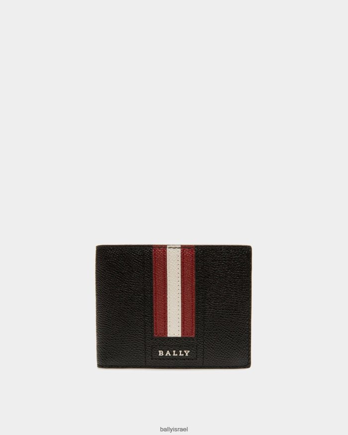 שָׁחוֹר Bally ארנק עור טרסאי גברים אביזרים AS12D420