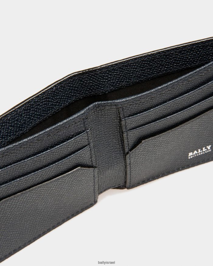 כְּחוֹל Bally כיתוב עור ארנק גברים אביזרים AS12D426