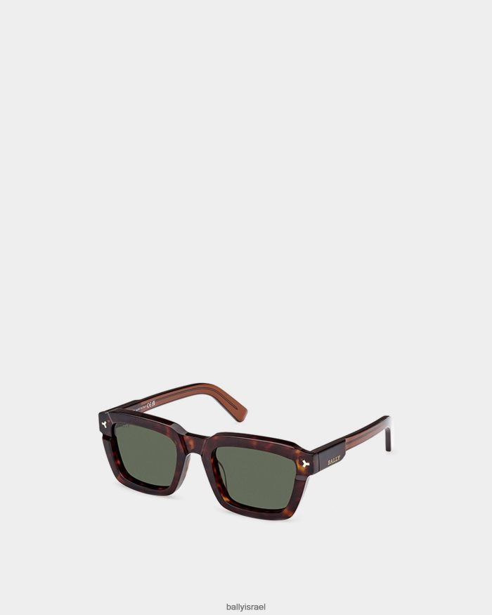 חום Bally משקפי שמש מלבניים של ניקולס גברים אביזרים AS12D429