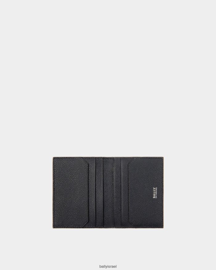 כְּחוֹל Bally כיתוב מחזיק כרטיס ביקור מעור גברים אביזרים AS12D430