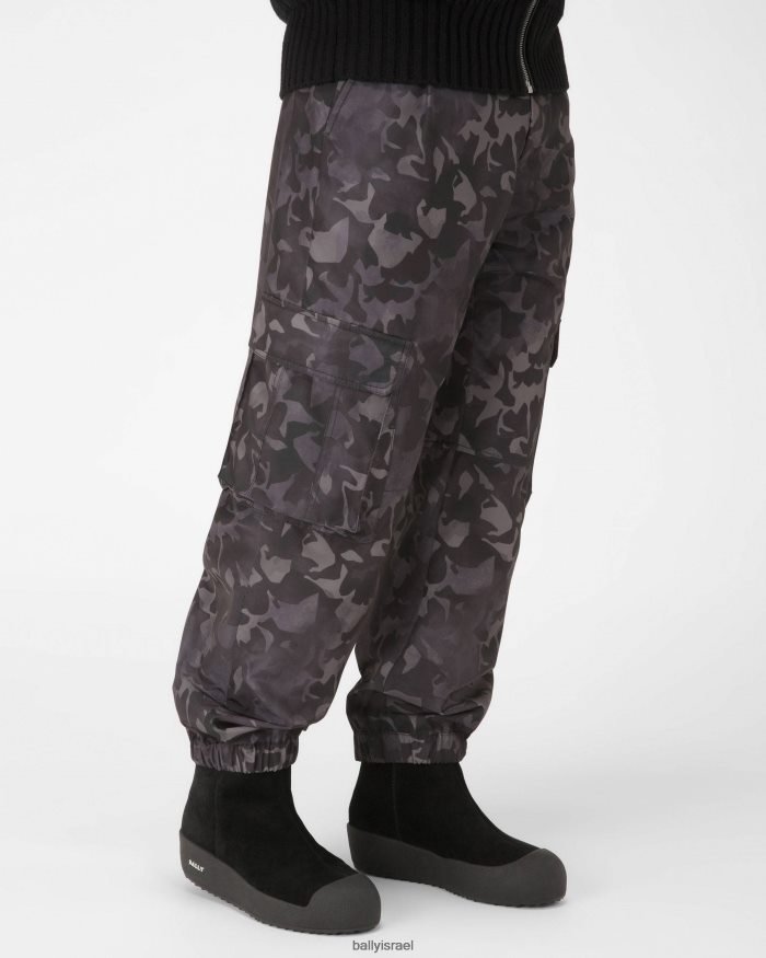 שָׁחוֹר Bally מגפי שלג מעור שמירה גברים הַנעָלָה AS12D436