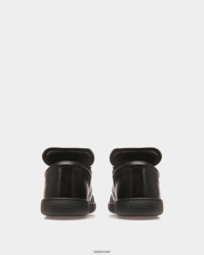 שָׁחוֹר Bally נעלי ספורט לנגן עור גברים הַנעָלָה AS12D438