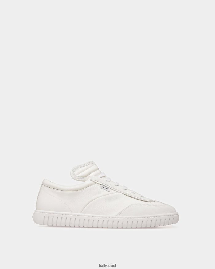 לבן Bally נעלי ספורט לנגן עור גברים הַנעָלָה AS12D439