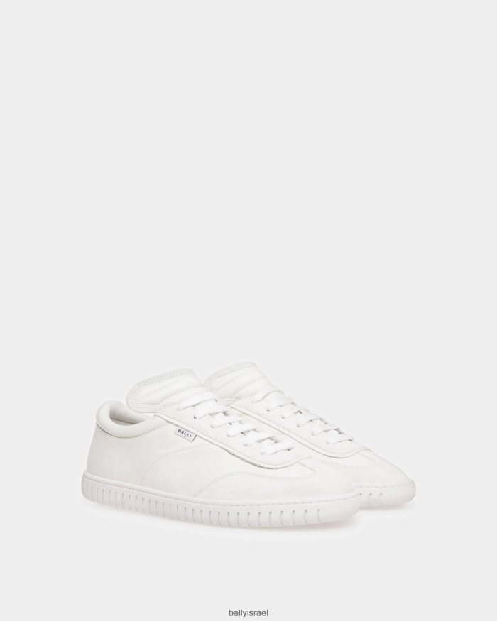 לבן Bally נעלי ספורט לנגן עור גברים הַנעָלָה AS12D439