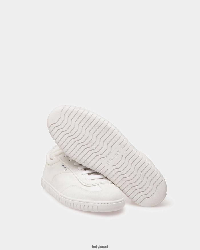 לבן Bally נעלי ספורט לנגן עור גברים הַנעָלָה AS12D439