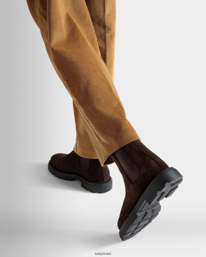 חום Bally נעלי ציריך זמש גברים הַנעָלָה AS12D453