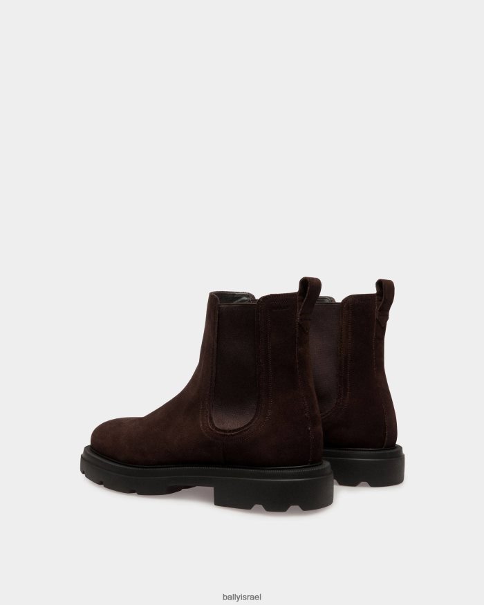 חום Bally נעלי ציריך זמש גברים הַנעָלָה AS12D453