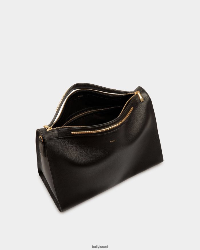 שָׁחוֹר Bally ארקל תיק תיק רך מעור גברים אביזרים AS12D466