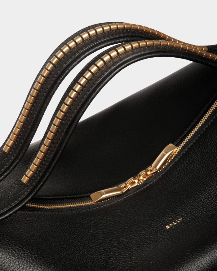 שָׁחוֹר Bally ארקל תיק תיק רך מעור גברים אביזרים AS12D466