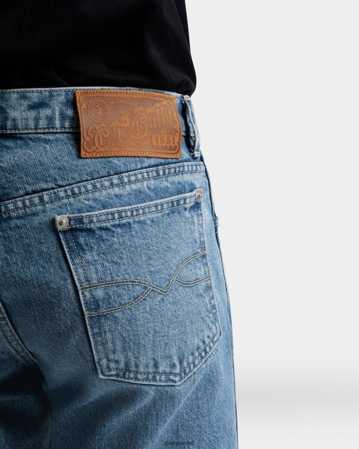 כְּחוֹל Bally ג'ינס ישר גברים הַלבָּשָׁה AS12D471