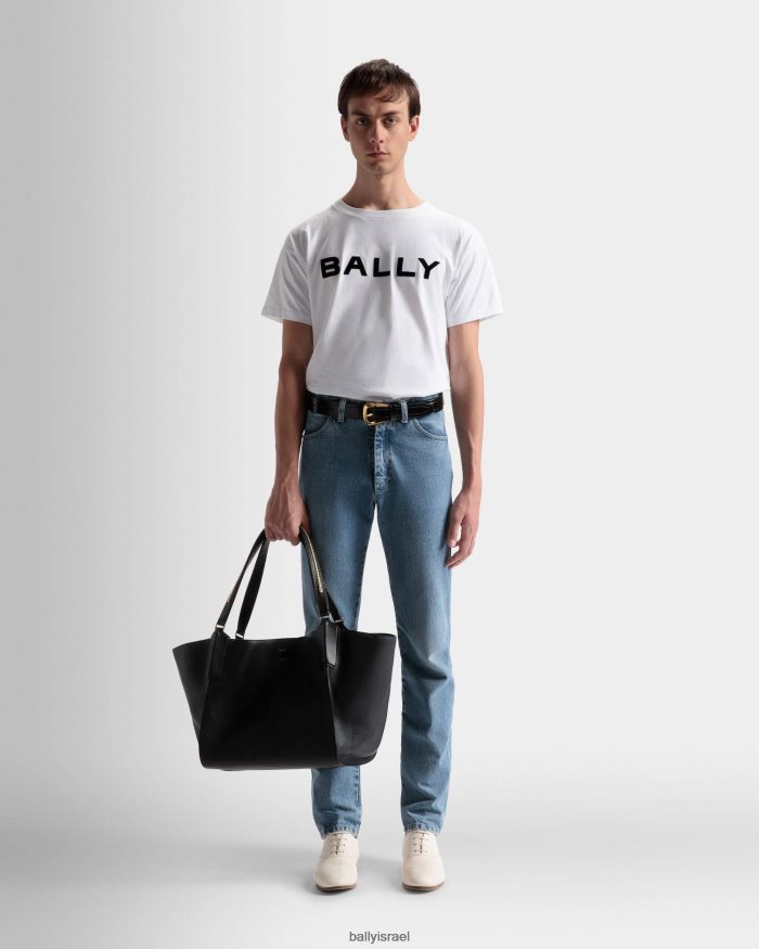 שָׁחוֹר Bally עור קניות גדול של ארקל גברים אביזרים AS12D474