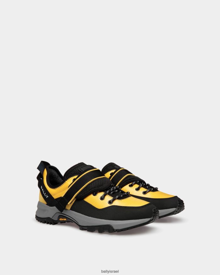 צהוב Bally ניילון נעלי ספורט מהיר יותר גברים הַנעָלָה AS12D486