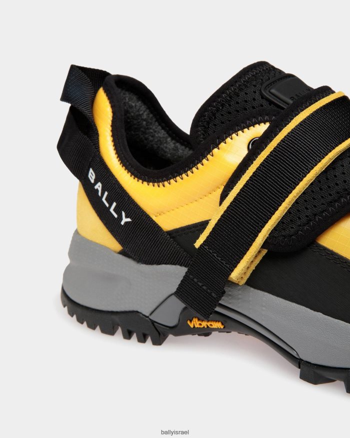 צהוב Bally ניילון נעלי ספורט מהיר יותר גברים הַנעָלָה AS12D486