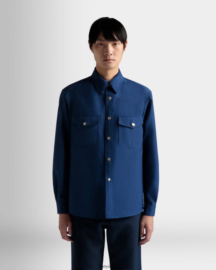 כְּחוֹל Bally חוּלצָה גברים הַלבָּשָׁה AS12D491