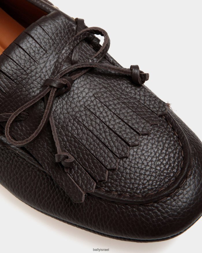 חום Bally מרסן נהג גרגיר עור גברים הַנעָלָה AS12D497