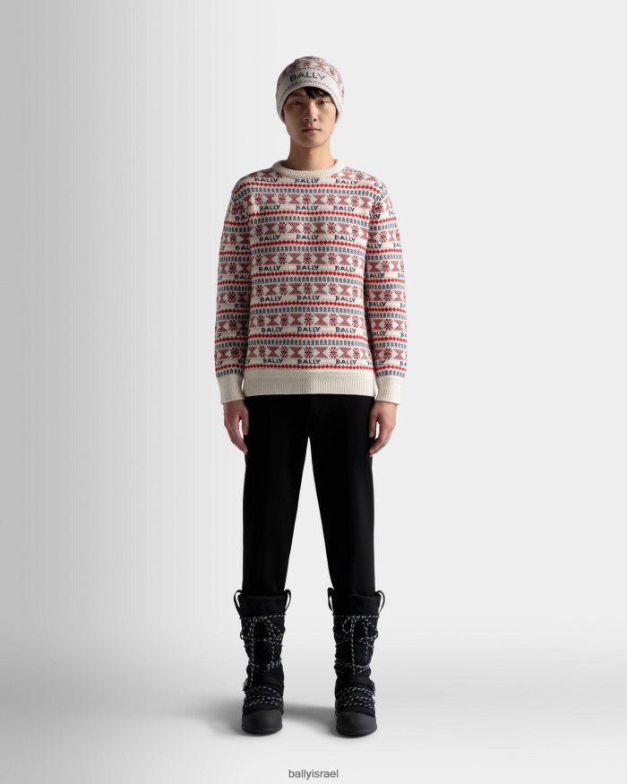 סַסגוֹנִיוּת Bally סוודר צמר גברים הַלבָּשָׁה AS12D502