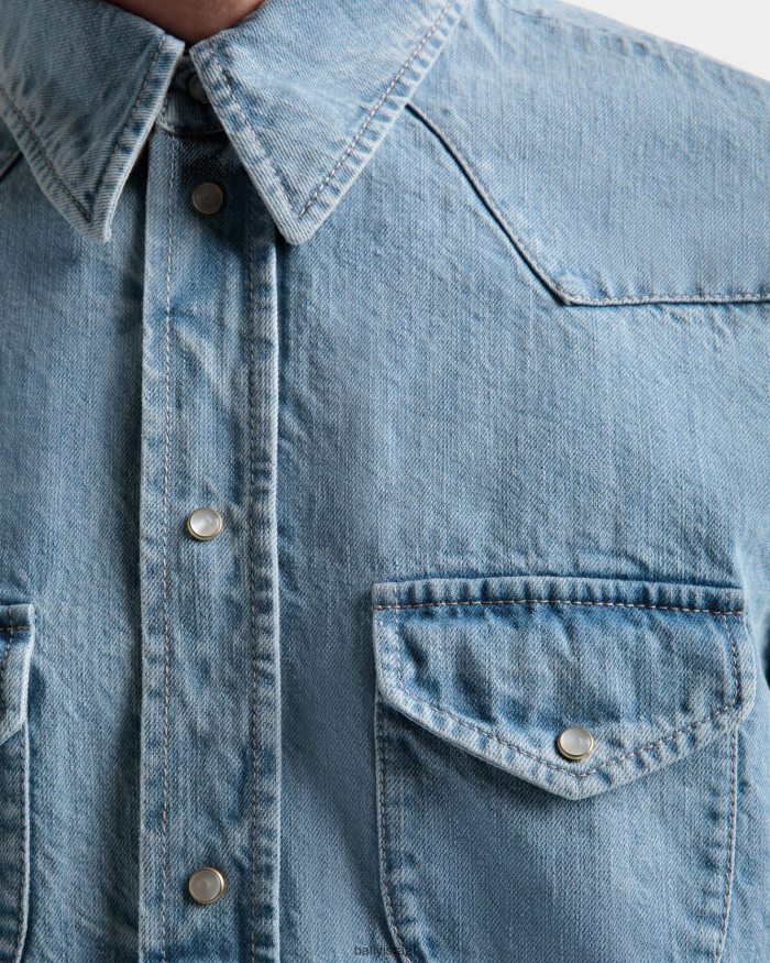 כְּחוֹל Bally מכנסי ג'ינס גברים הַלבָּשָׁה AS12D506