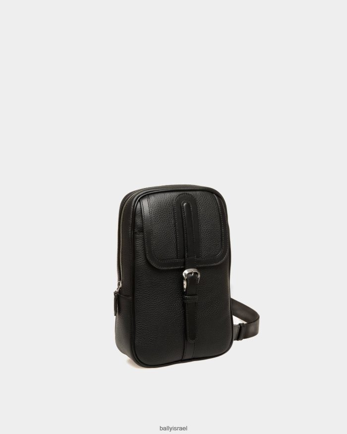 שָׁחוֹר Bally ספין קלע מעור גרגירים גברים אביזרים AS12D515