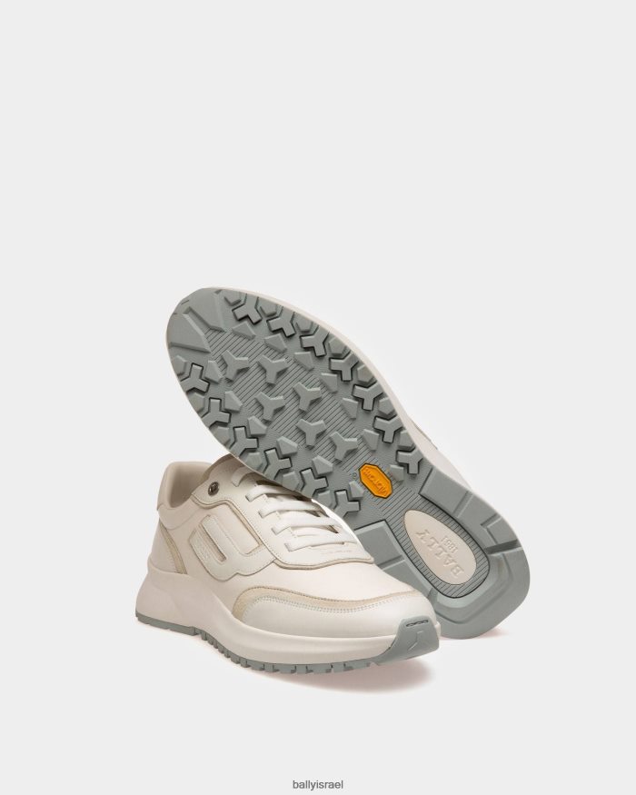 לבן Bally נעלי ספורט מעור דמי ומאובקות נשים הַנעָלָה AS12D521