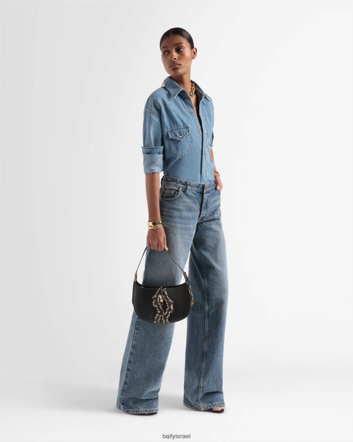 שָׁחוֹר Bally תיק כתף בלוק נשים אביזרים AS12D522