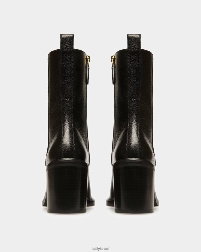 שָׁחוֹר Bally מגפי עור אוסטין נשים הַנעָלָה AS12D533