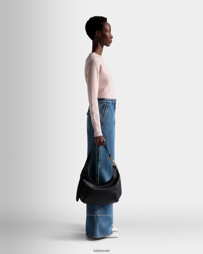 שָׁחוֹר Bally תיק נווד בארוק מעור נשים אביזרים AS12D538