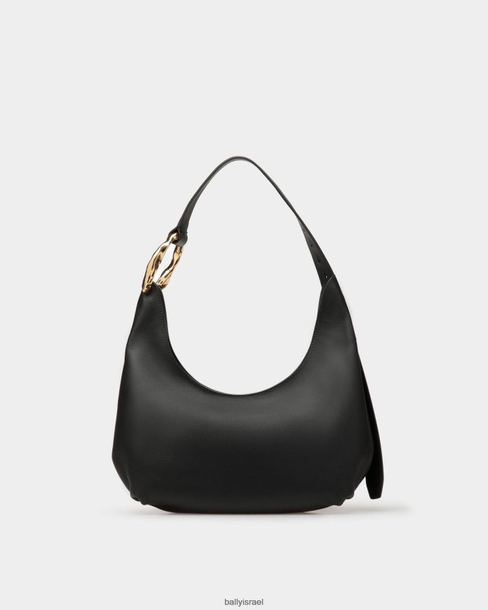 שָׁחוֹר Bally תיק נווד בארוק מעור נשים אביזרים AS12D538