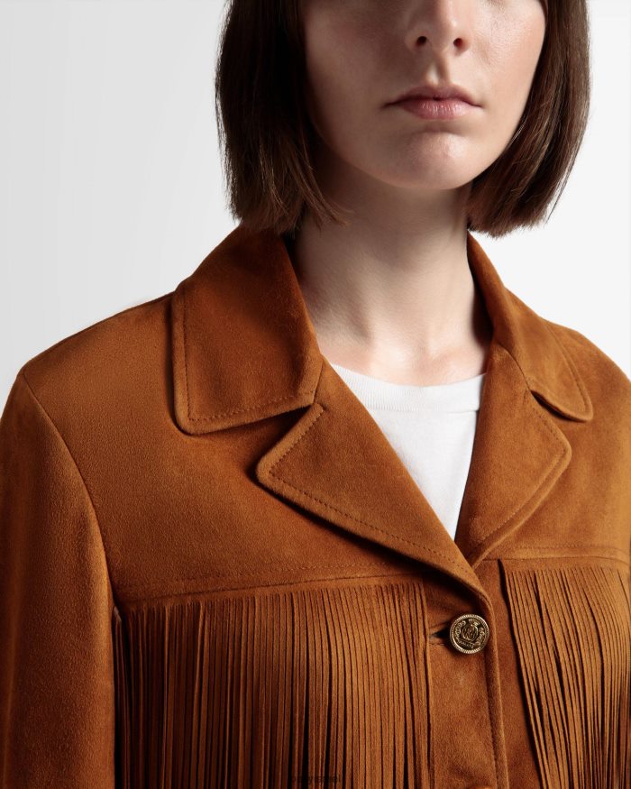 חום Bally ז'קט עם ציצית נשים הַלבָּשָׁה AS12D541