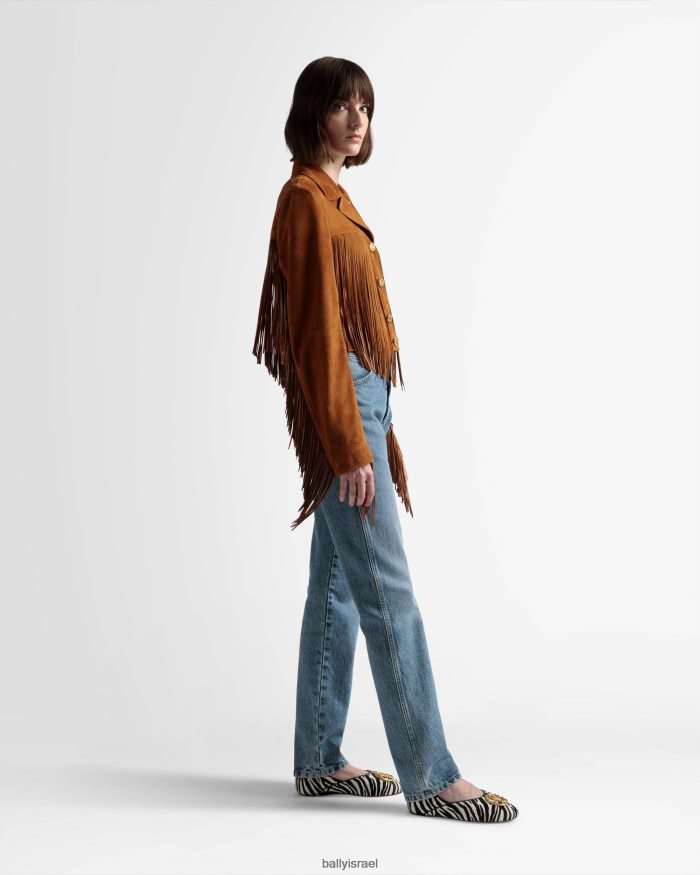 חום Bally ז'קט עם ציצית נשים הַלבָּשָׁה AS12D541