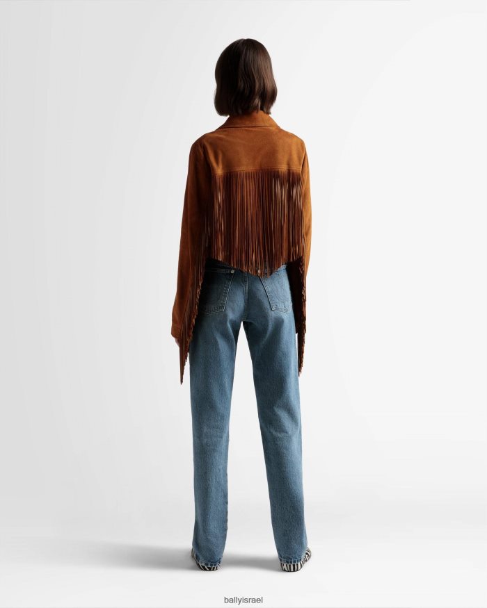 חום Bally ז'קט עם ציצית נשים הַלבָּשָׁה AS12D541