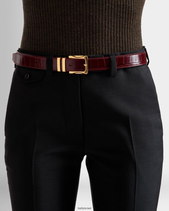 אָדוֹם Bally חגורה קבועה בארוק נשים אביזרים AS12D545