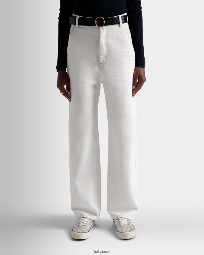 לבן Bally ג'ינס מולבן נשים הַלבָּשָׁה AS12D548